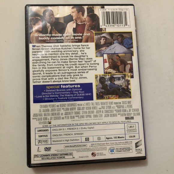 Guess Who, DVD. Bernie Mac, Ashton Kutcher. - Picture 3 of 6